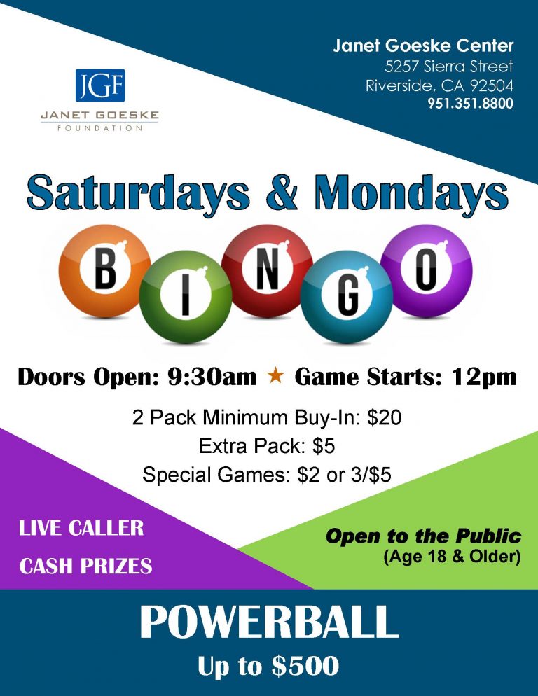 Janet Goeske Center – Bingo